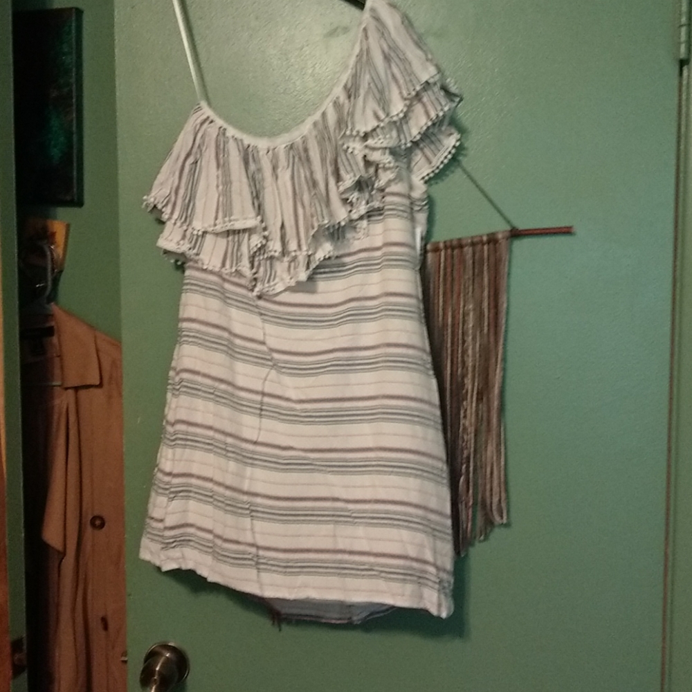 Devlin one shoulder mini summer dress NWT